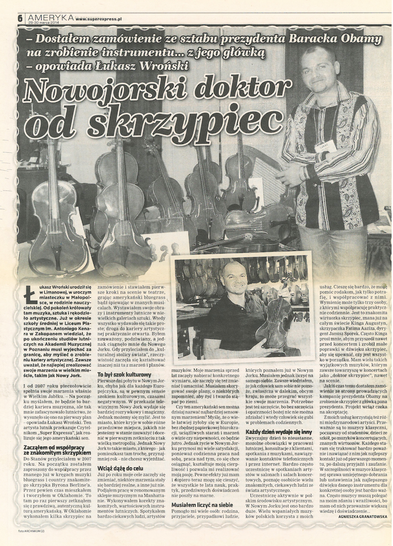 Gazeta Polska, Super Express. New York 29-30 March 2014